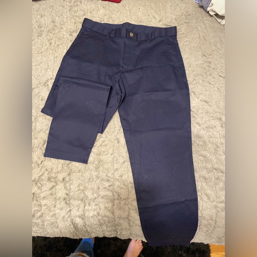 Men’s Fabletics Blue Slim Stretch Dress Pants